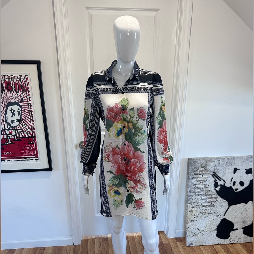 Floral Shirt Dress